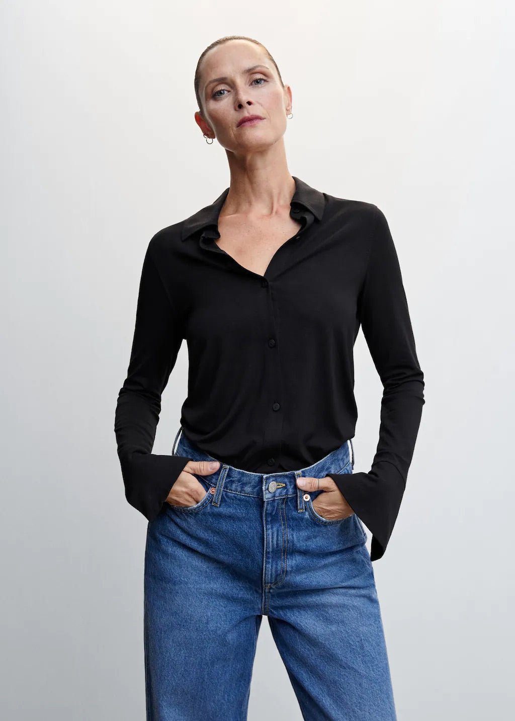 Buttoned flowy shirt - Laurel Morgan