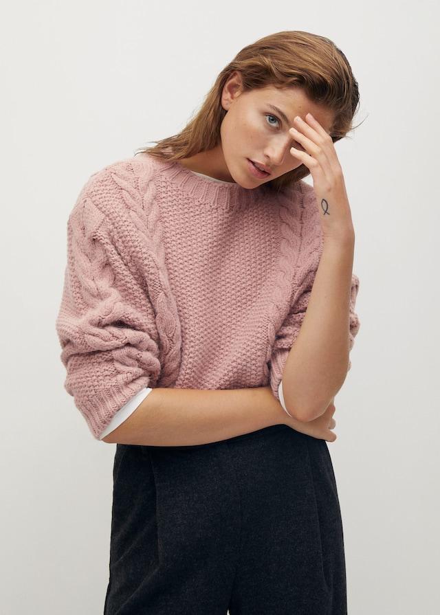 Cable-knit sweater - Laurel Morgan