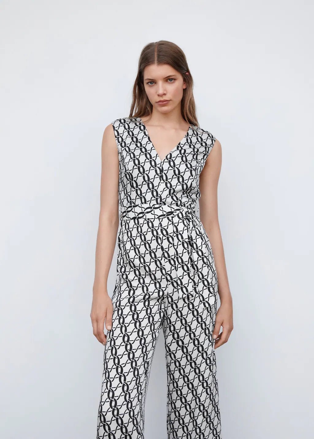 Chain-print jumpsuit - Laurel Morgan