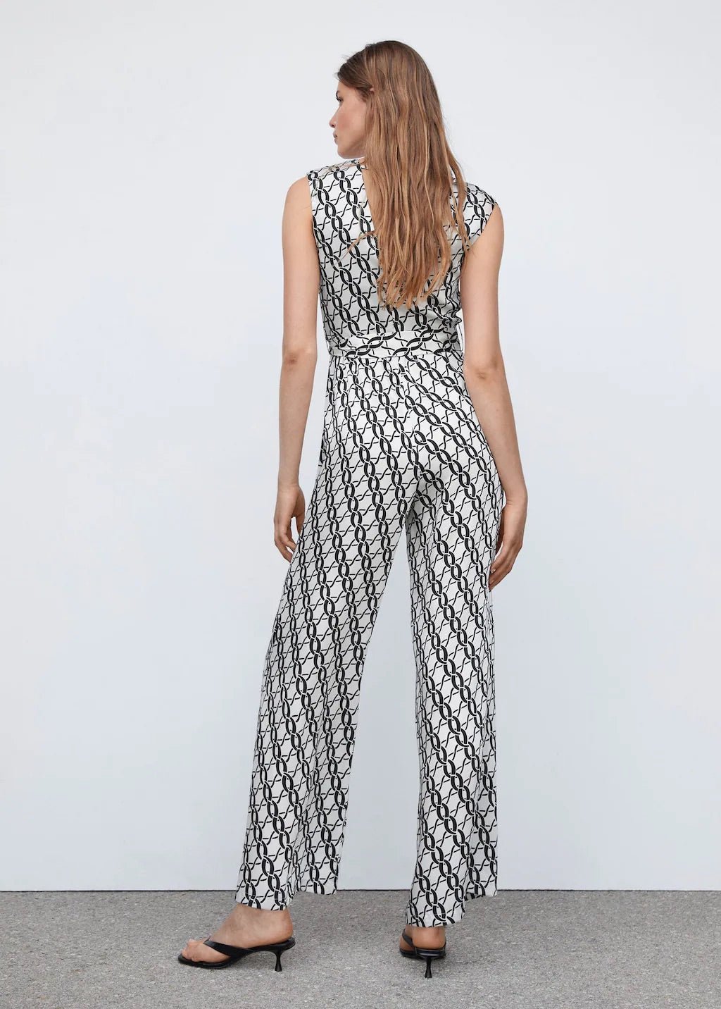 Chain-print jumpsuit - Laurel Morgan