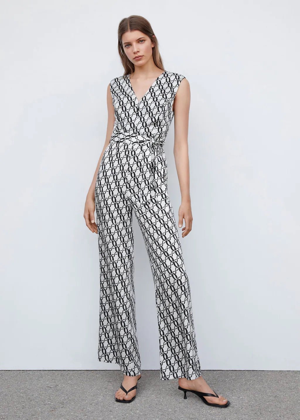 Chain-print jumpsuit - Laurel Morgan