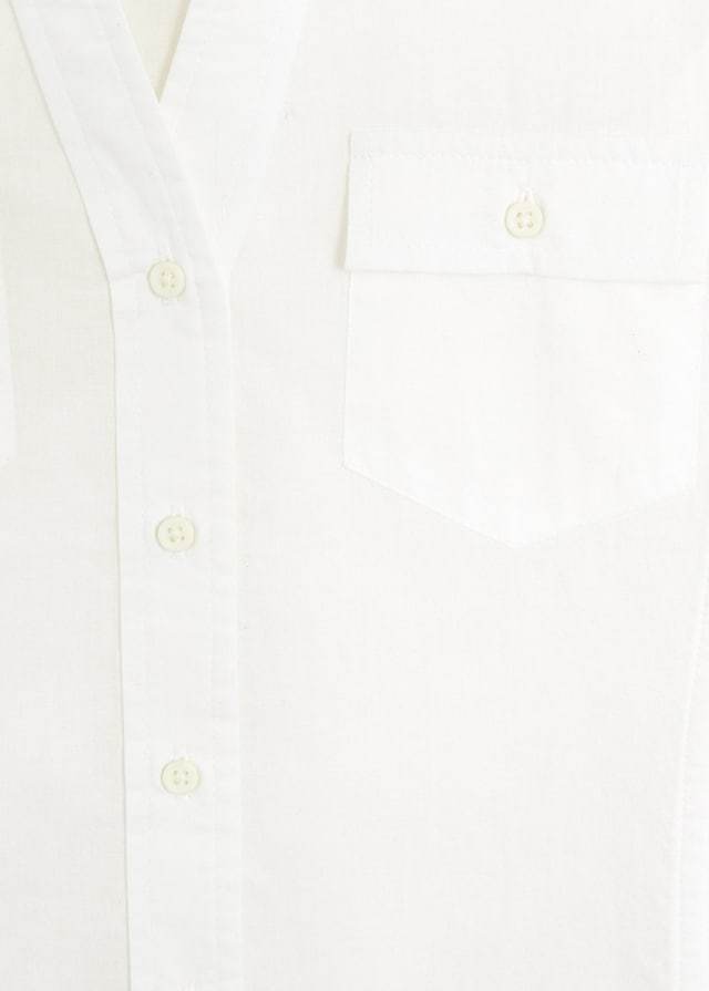 Chest-pocket cotton shirt - Laurel Morgan