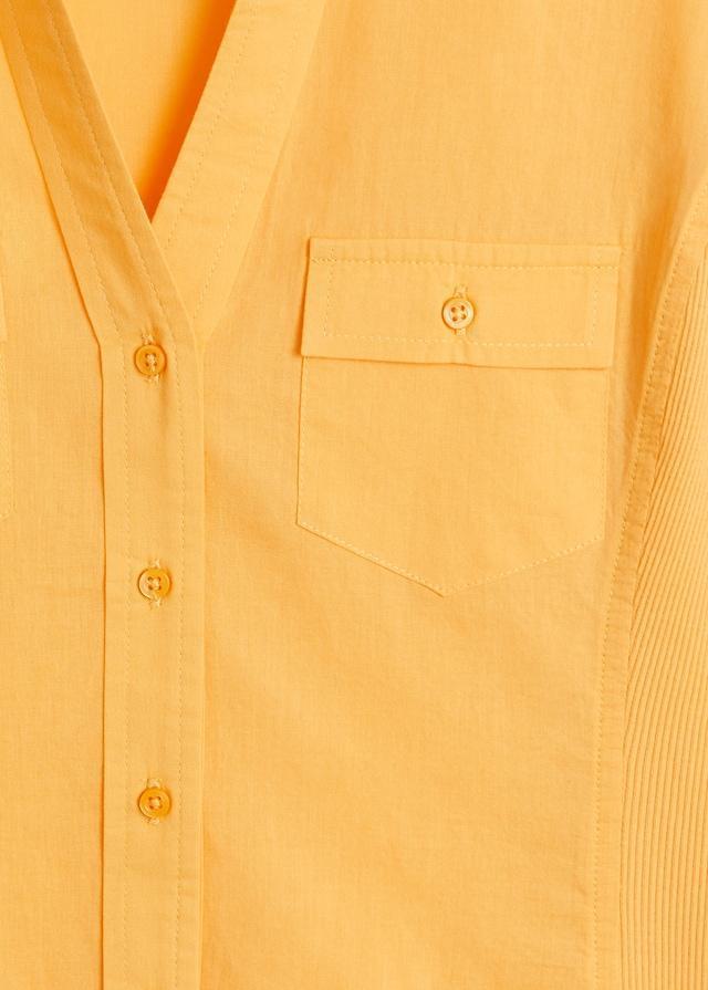 Chest-pocket cotton shirt - Laurel Morgan