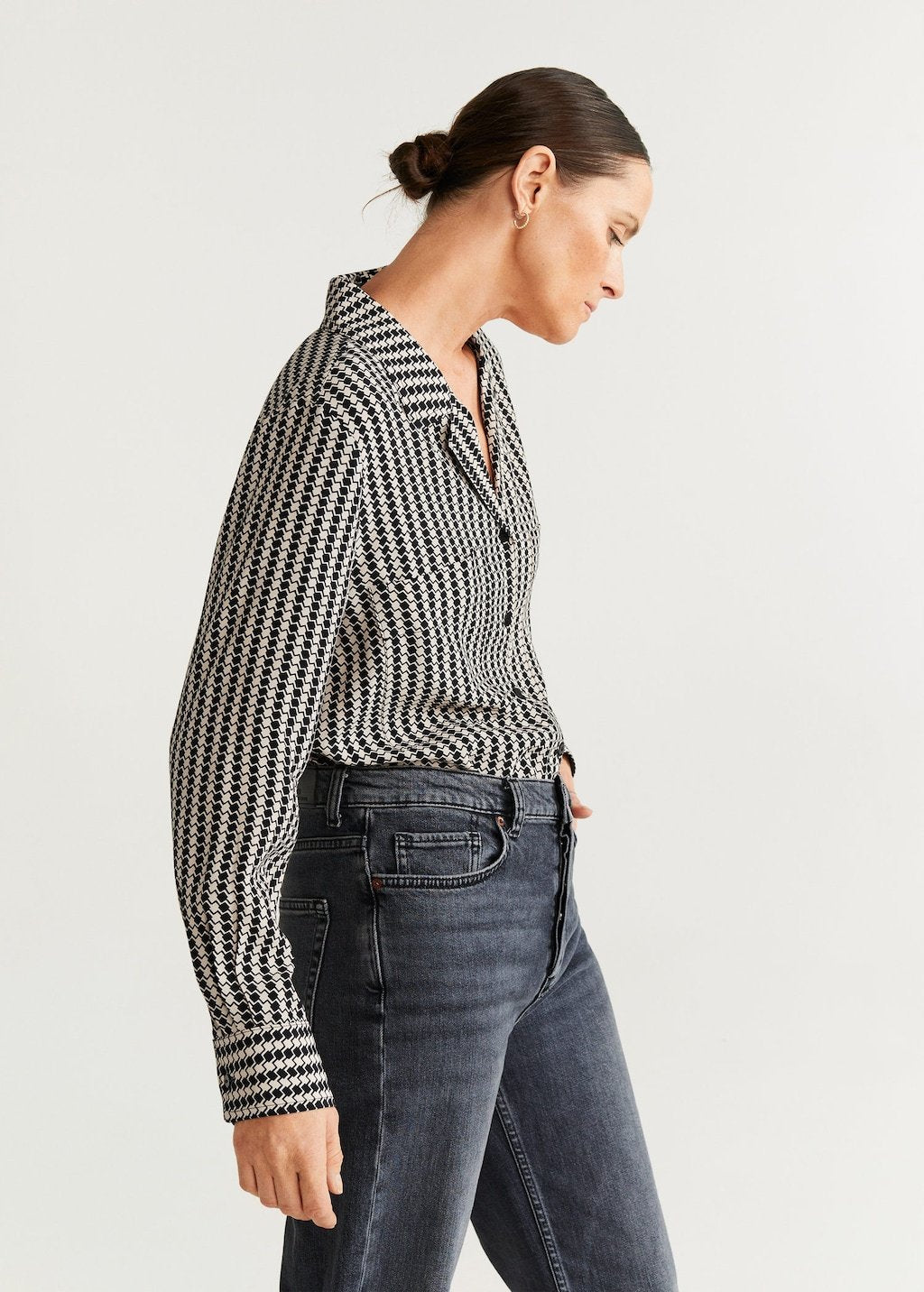 Chest-pocket flowy blouse - Laurel Morgan