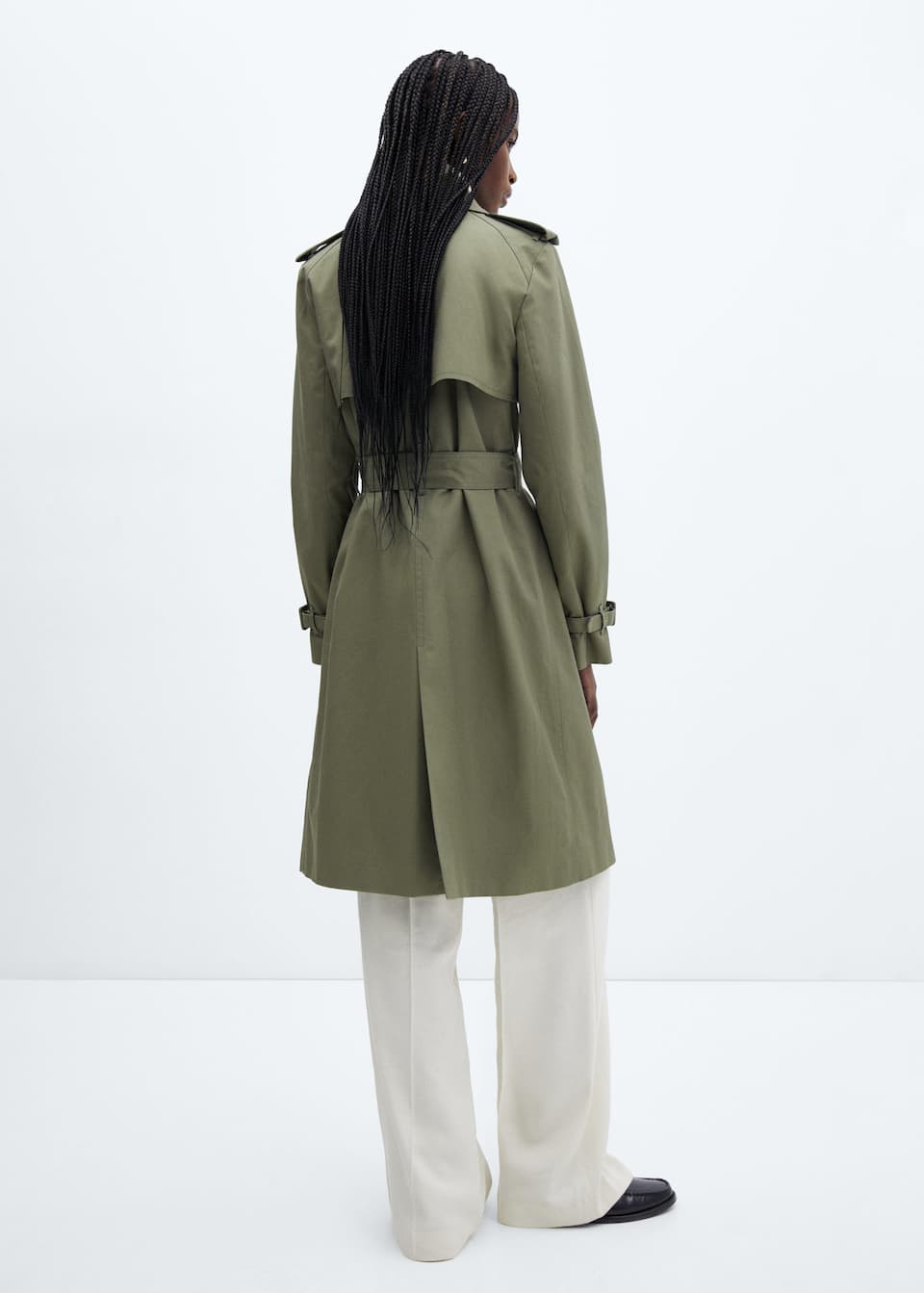 Classic trench coat with belt - Laurel Morgan