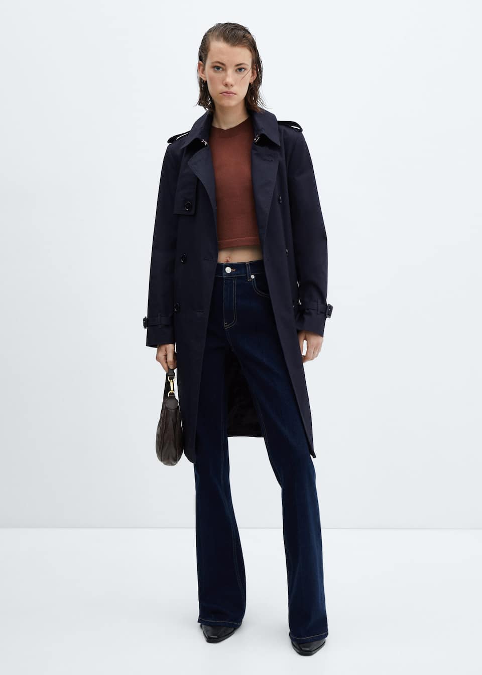 Classic trench coat with belt - Laurel Morgan