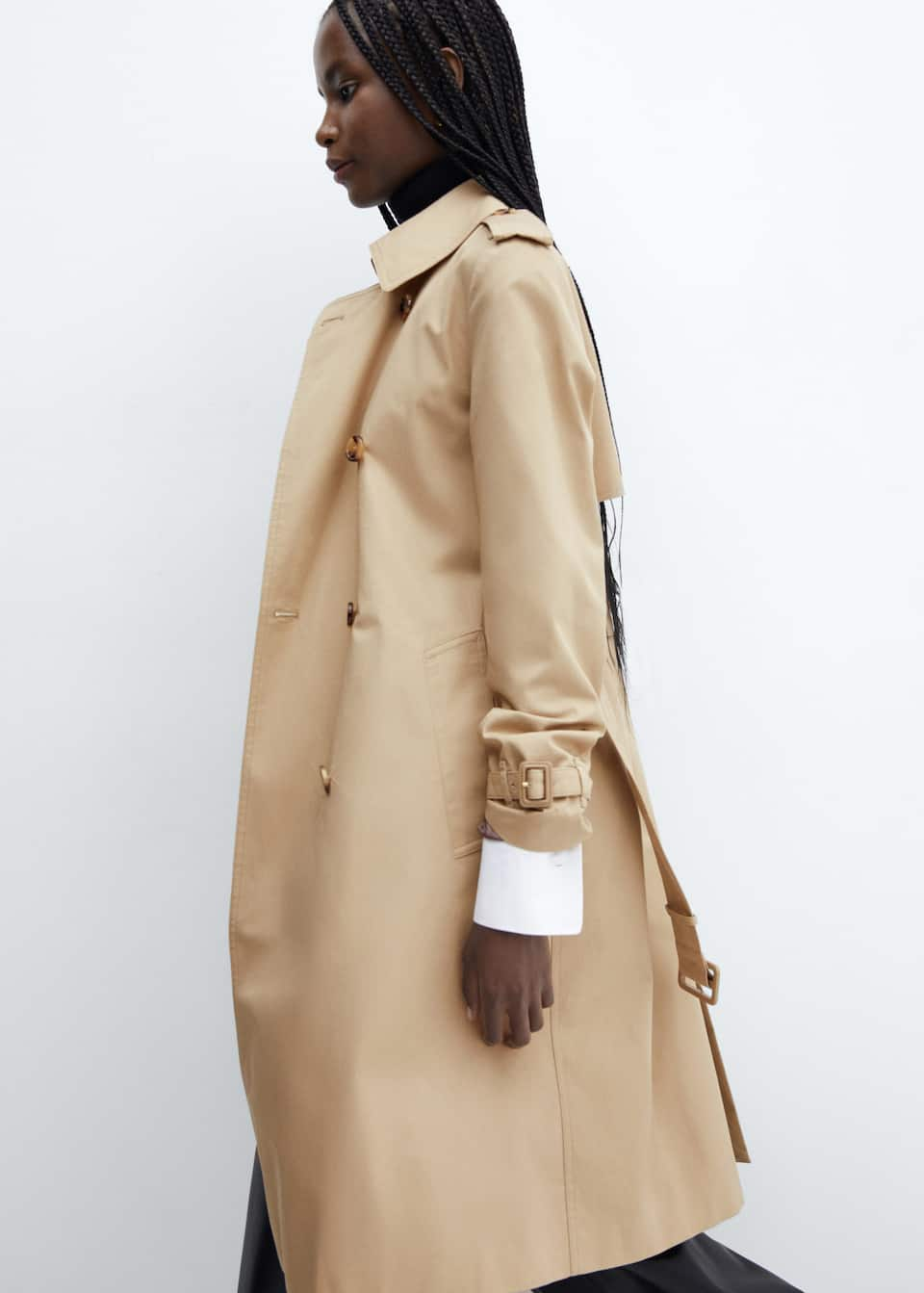 Classic trench coat with belt - Laurel Morgan