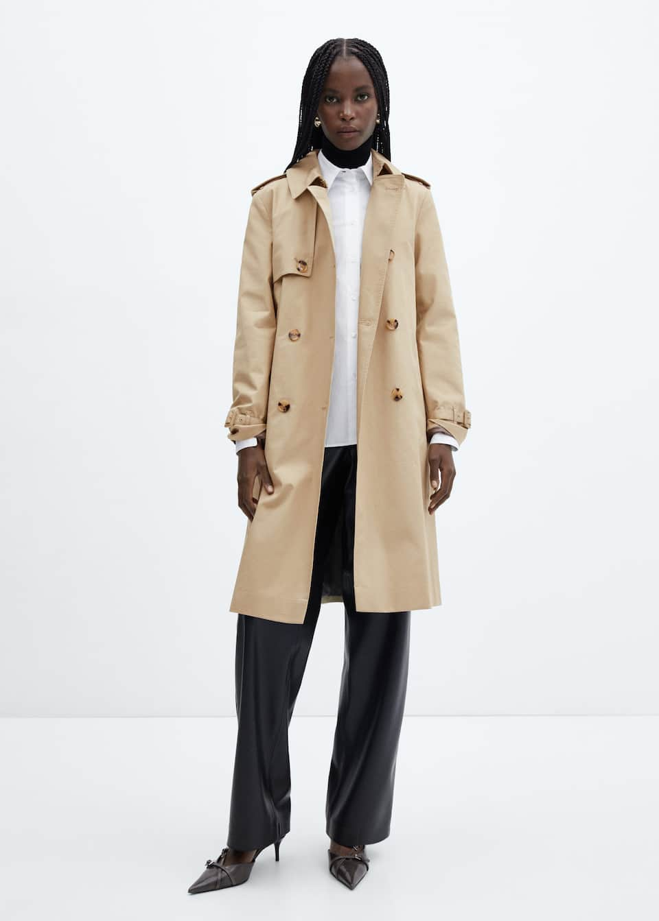 Classic trench coat with belt - Laurel Morgan