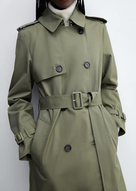 Classic trench coat with belt - Laurel Morgan