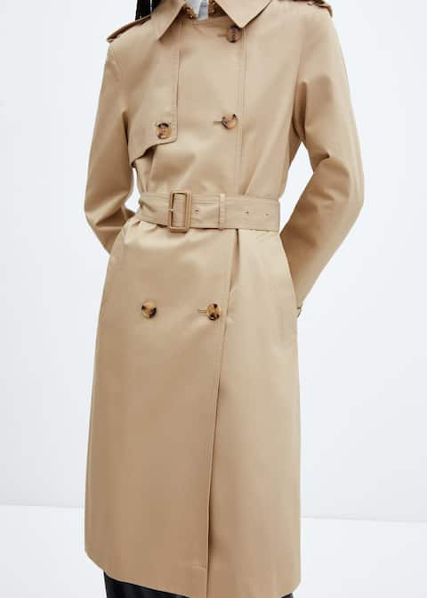 Classic trench coat with belt - Laurel Morgan