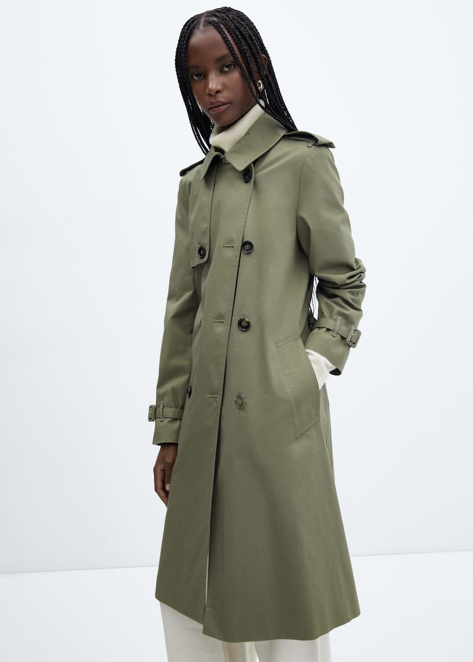 Classic trench coat with belt - Laurel Morgan