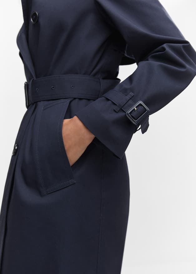 Classic trench coat with belt - Laurel Morgan