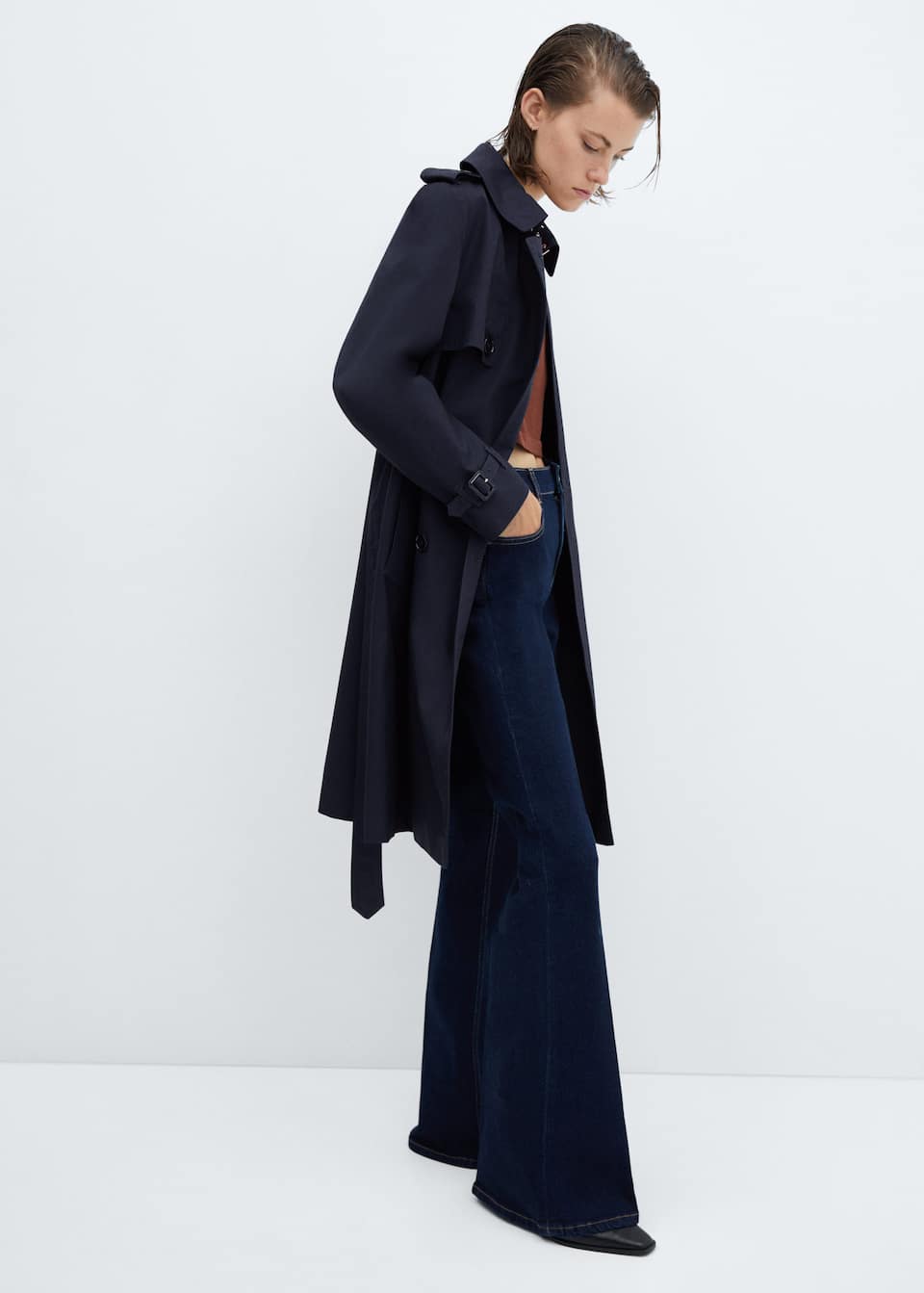 Classic trench coat with belt - Laurel Morgan