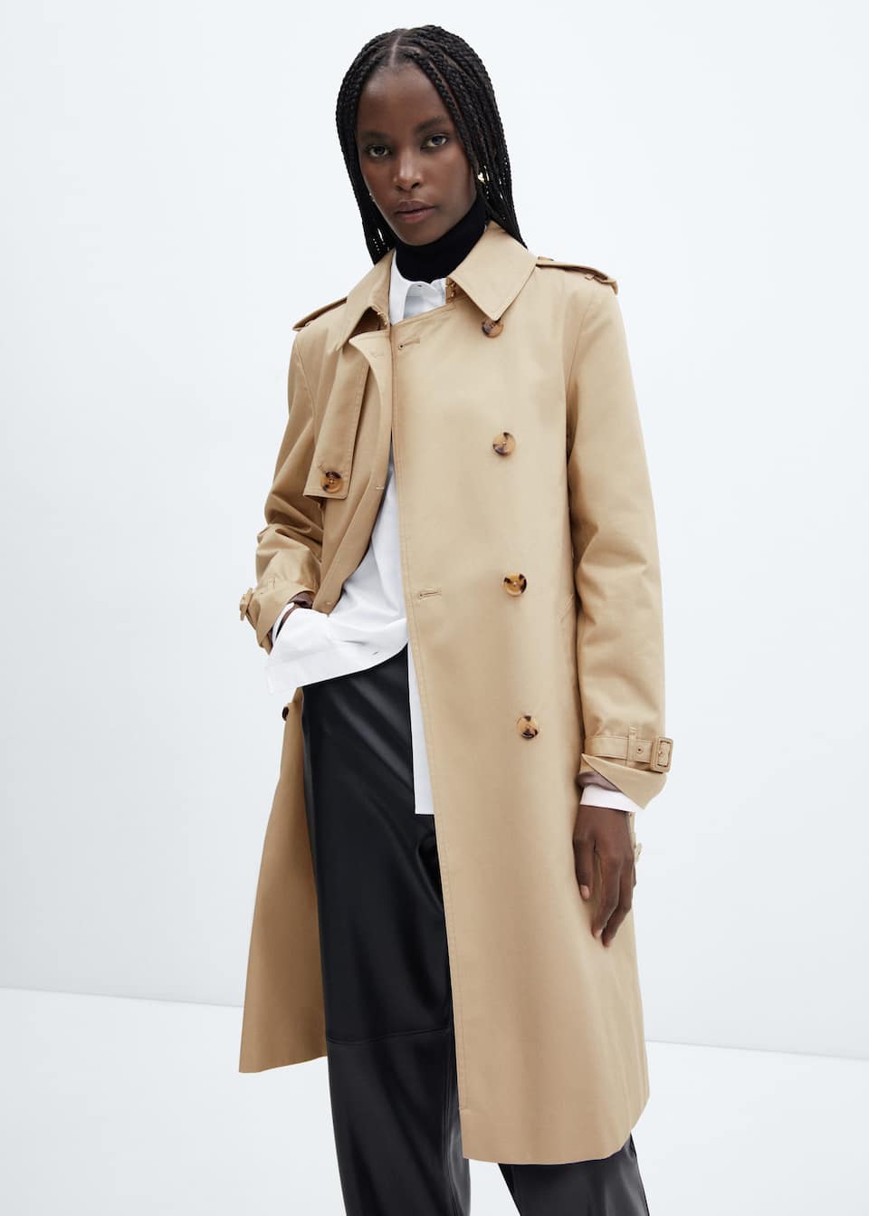 Classic trench coat with belt - Laurel Morgan