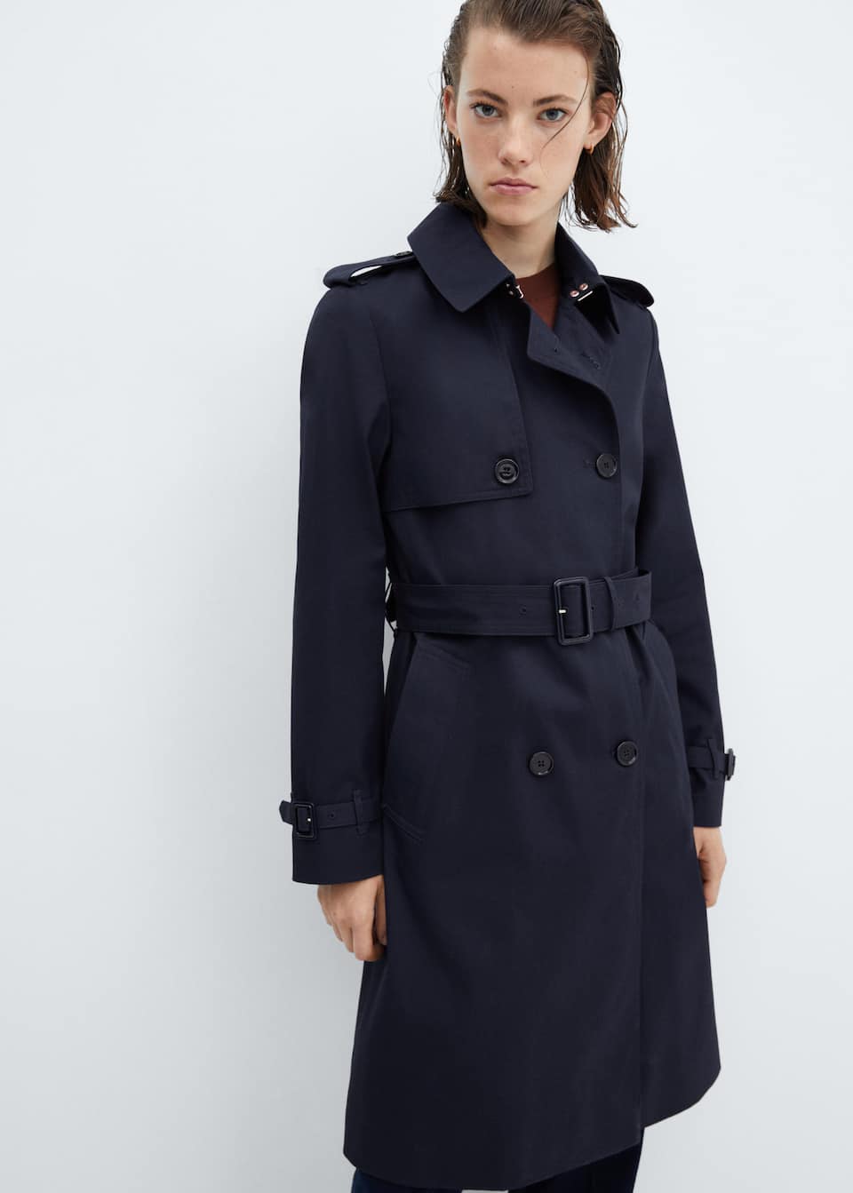 Classic trench coat with belt - Laurel Morgan