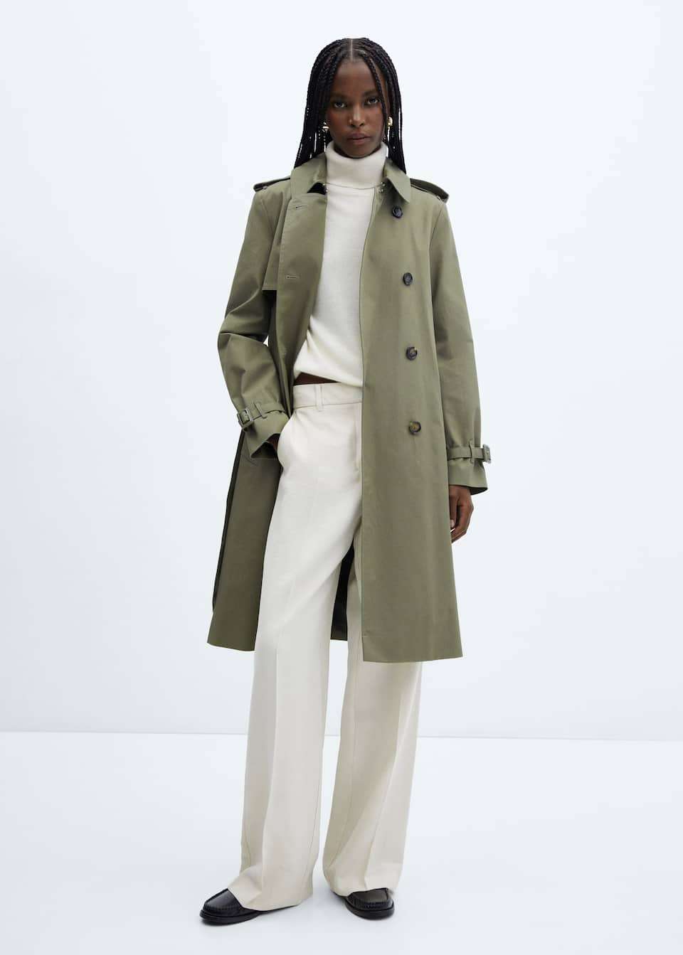 Classic trench coat with belt - Laurel Morgan