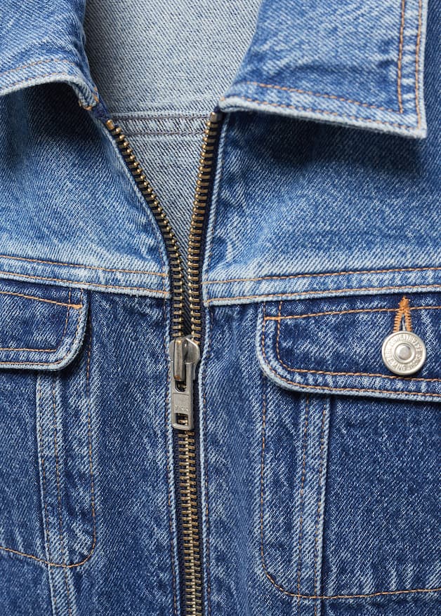 Contrast denim jacket - Laurel Morgan