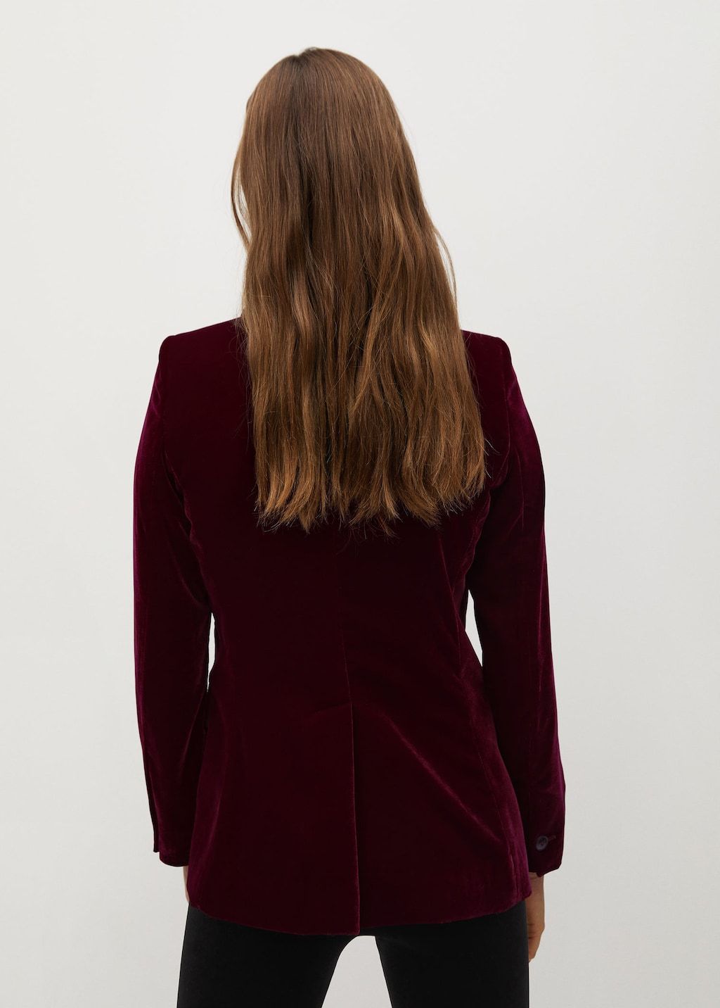 Contrast flap velvet blazer - Laurel Morgan