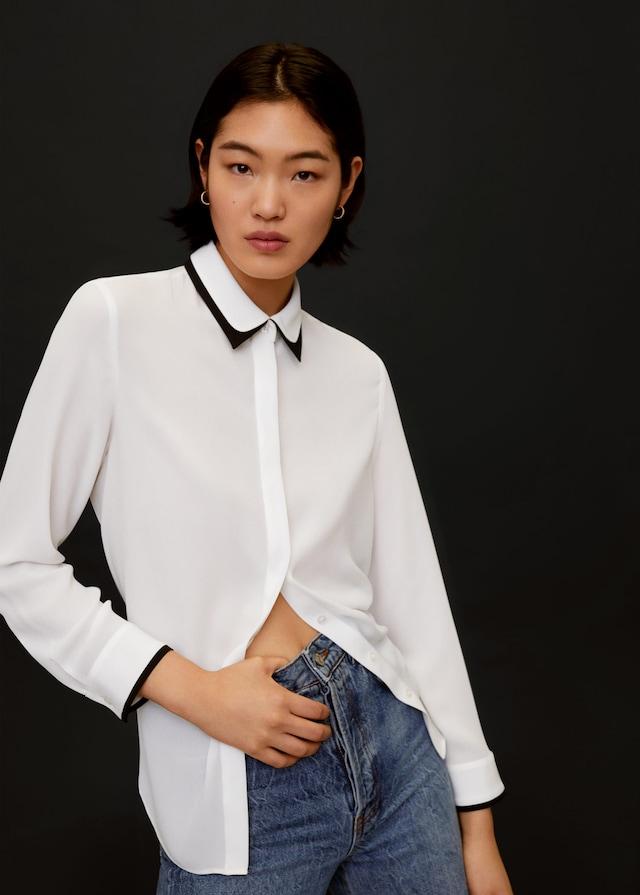 Contrasting finish blouse - Laurel Morgan