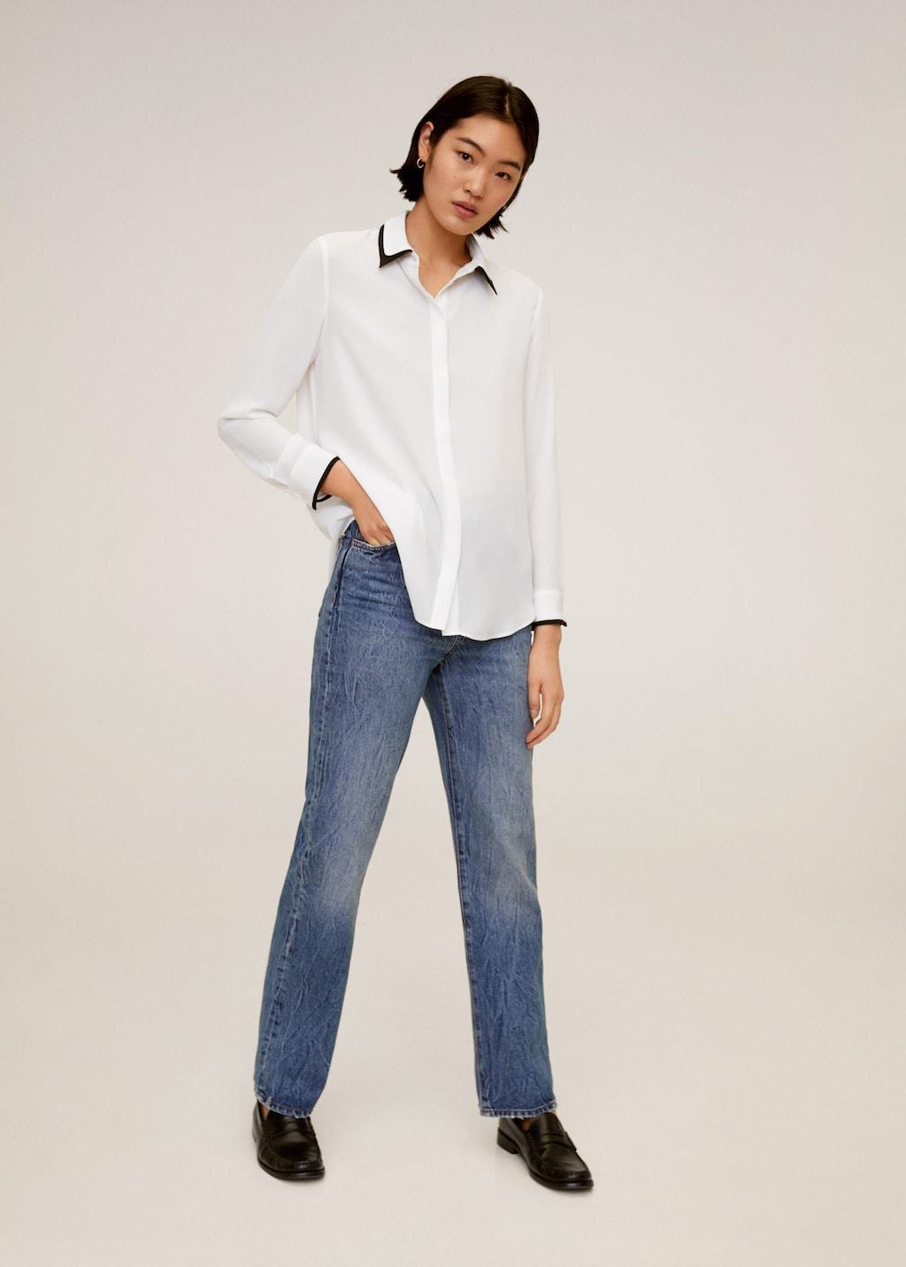 Contrasting finish blouse - Laurel Morgan