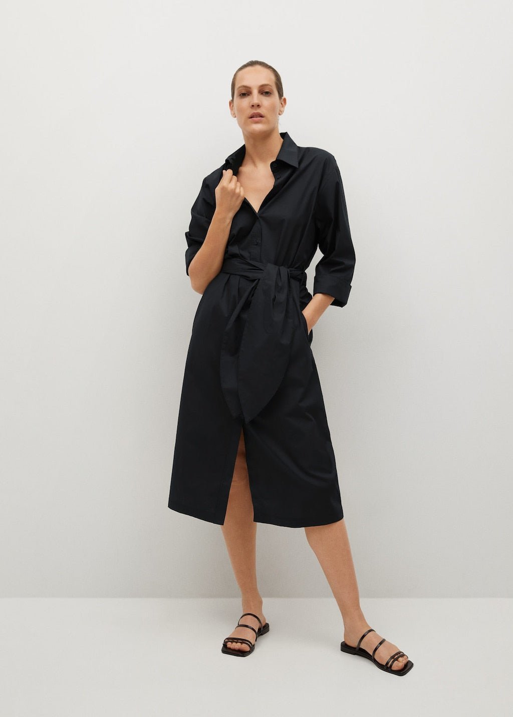 Cotton shirt dress - Laurel Morgan