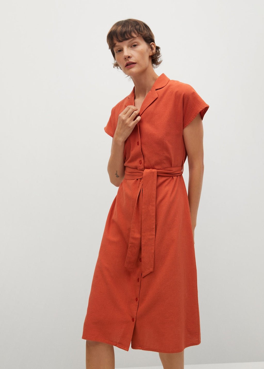 Cotton shirt dress - Laurel Morgan