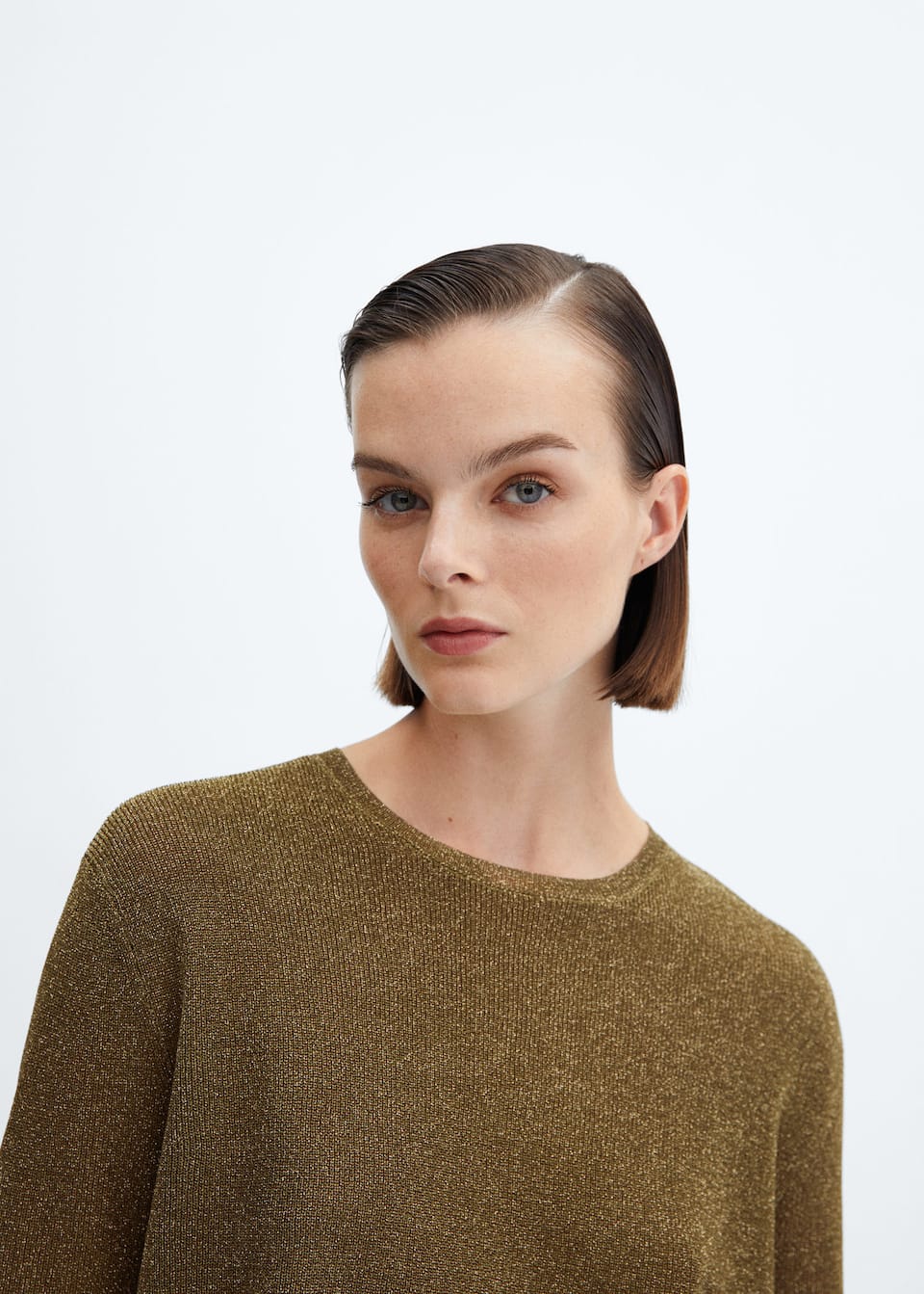 Crewneck lurex sweater - Laurel Morgan