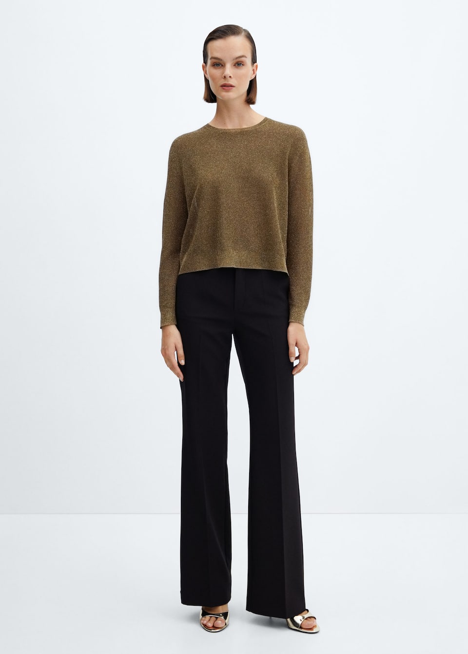 Crewneck lurex sweater - Laurel Morgan