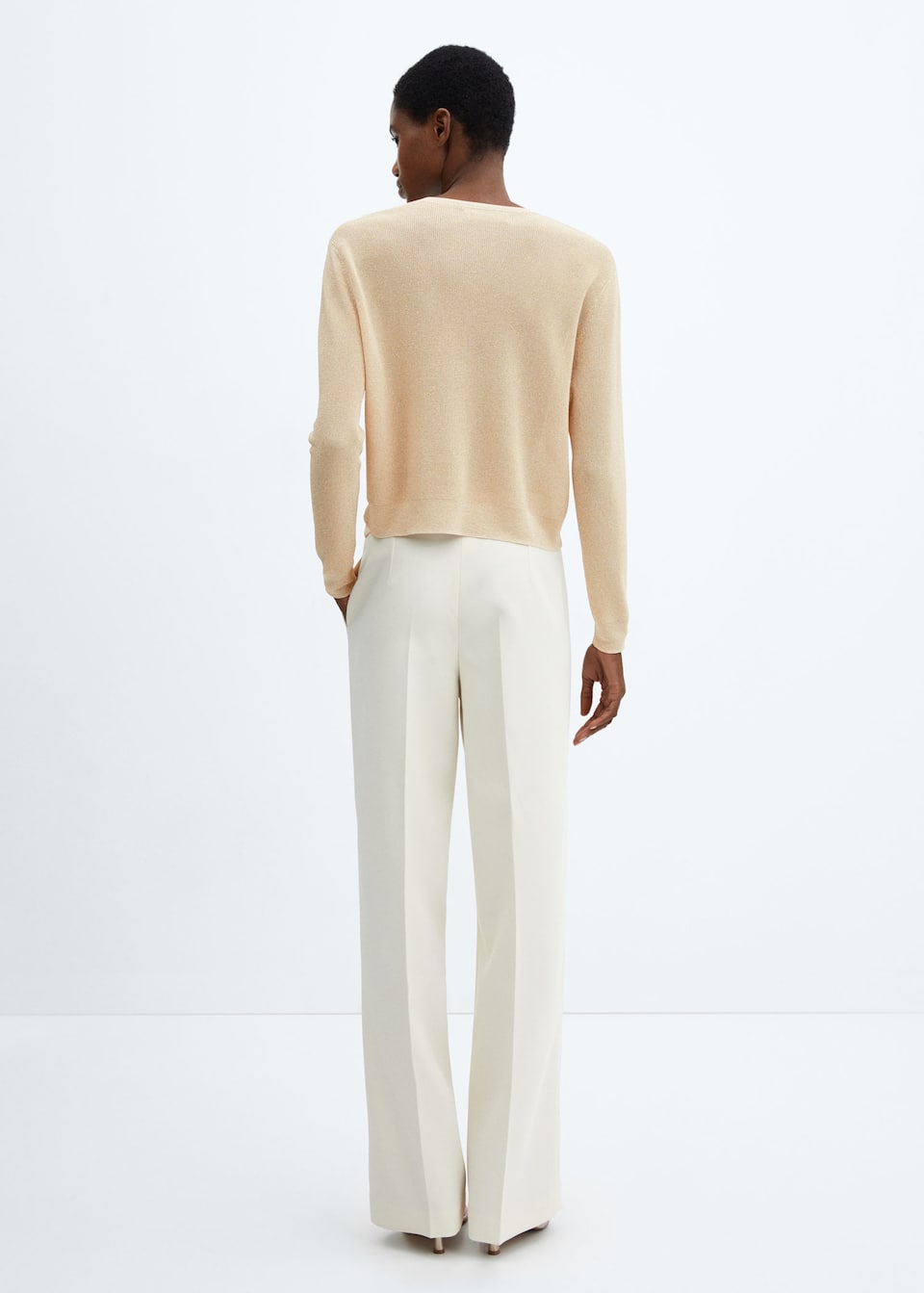 Crewneck lurex sweater - Laurel Morgan