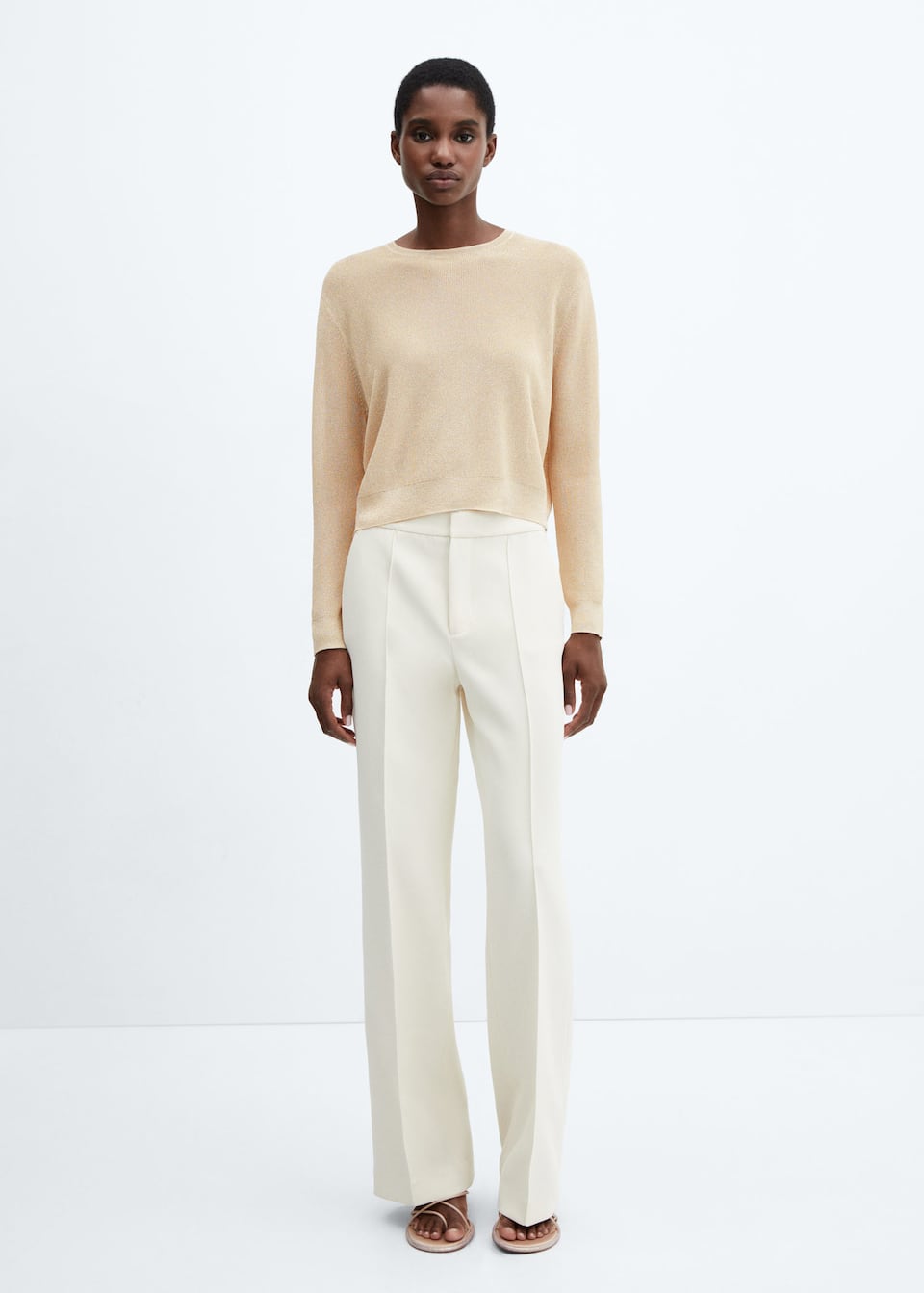 Crewneck lurex sweater - Laurel Morgan