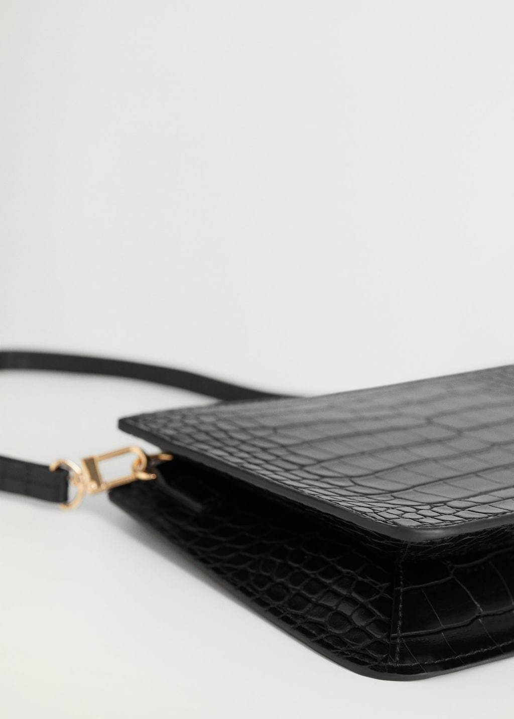 Croc-effect baguette bag - Laurel Morgan