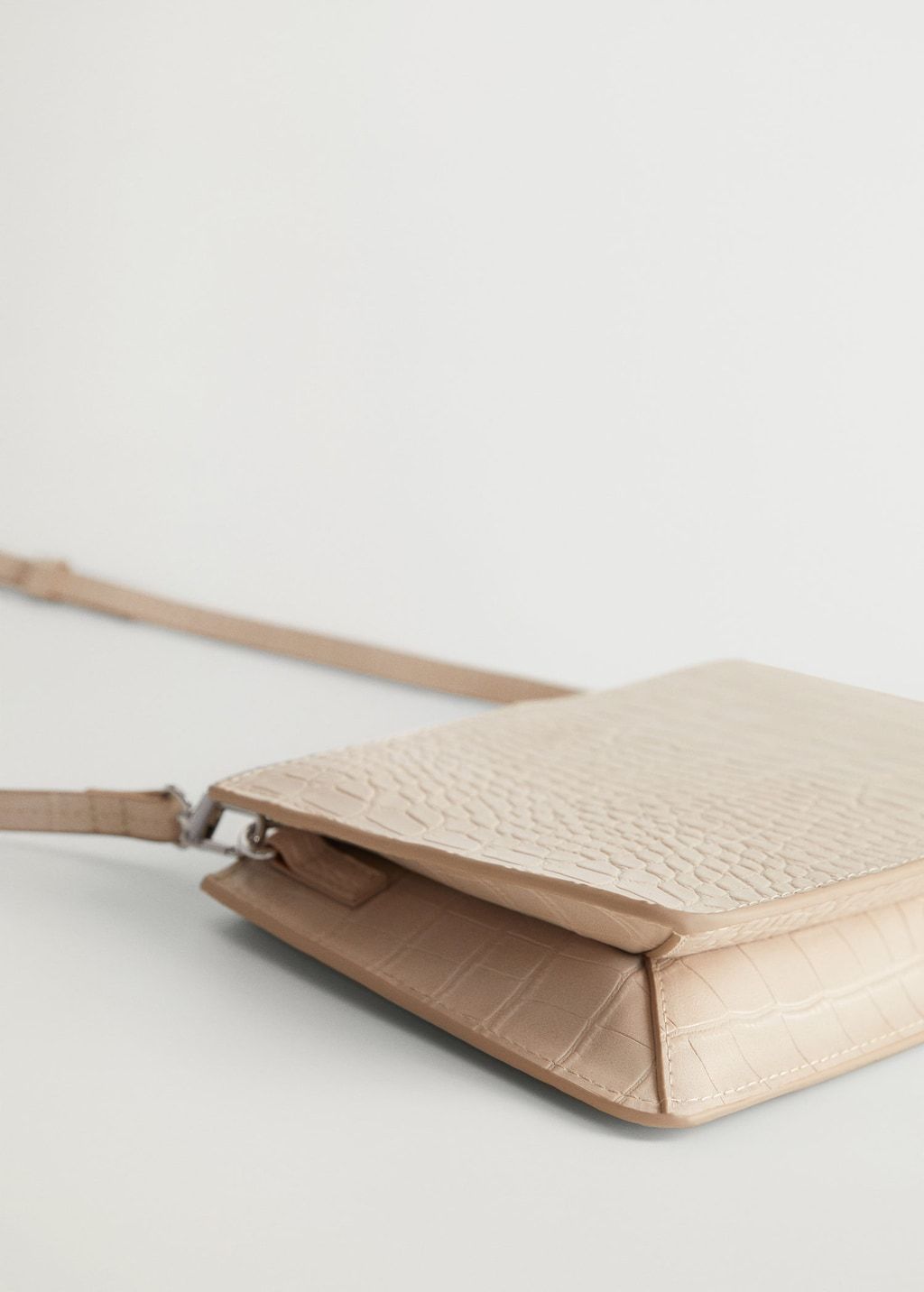 Croc-effect baguette bag - Laurel Morgan