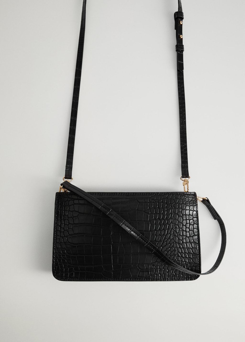 Croc-effect baguette bag - Laurel Morgan