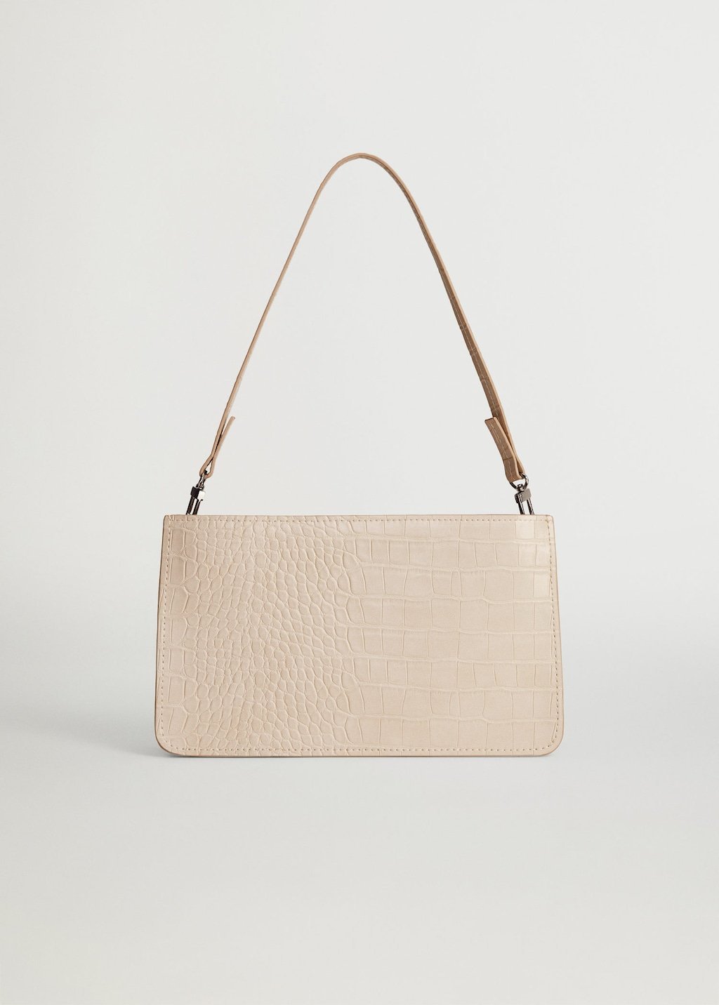 Croc-effect baguette bag - Laurel Morgan