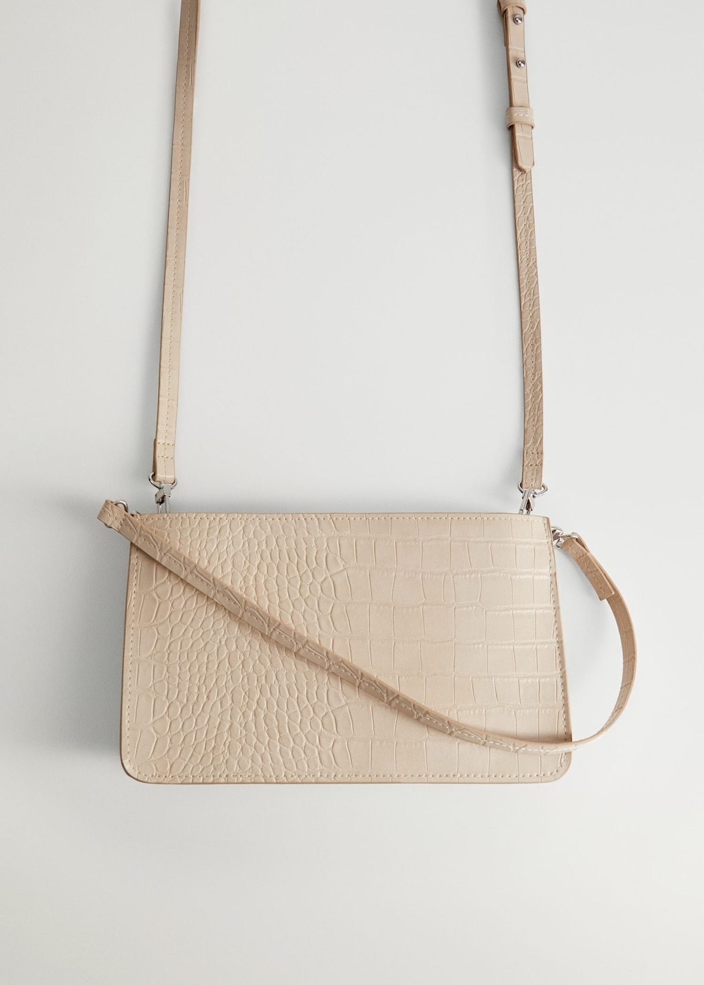 Croc-effect baguette bag - Laurel Morgan