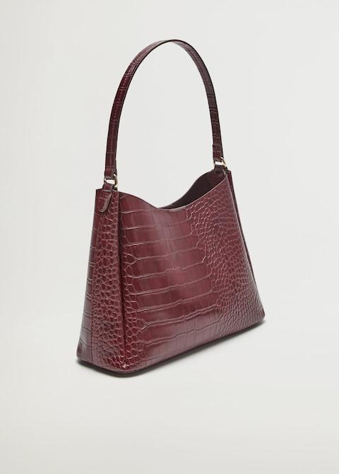 Croc-effect baguette bag - Laurel Morgan