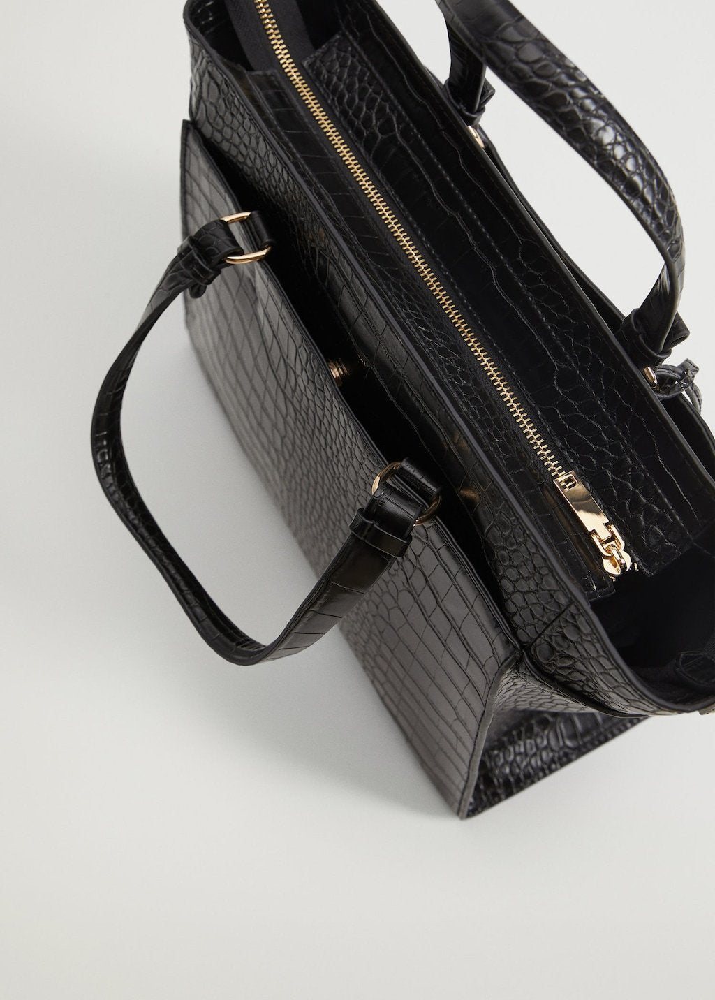 Croc-effect shopper bag - Laurel Morgan