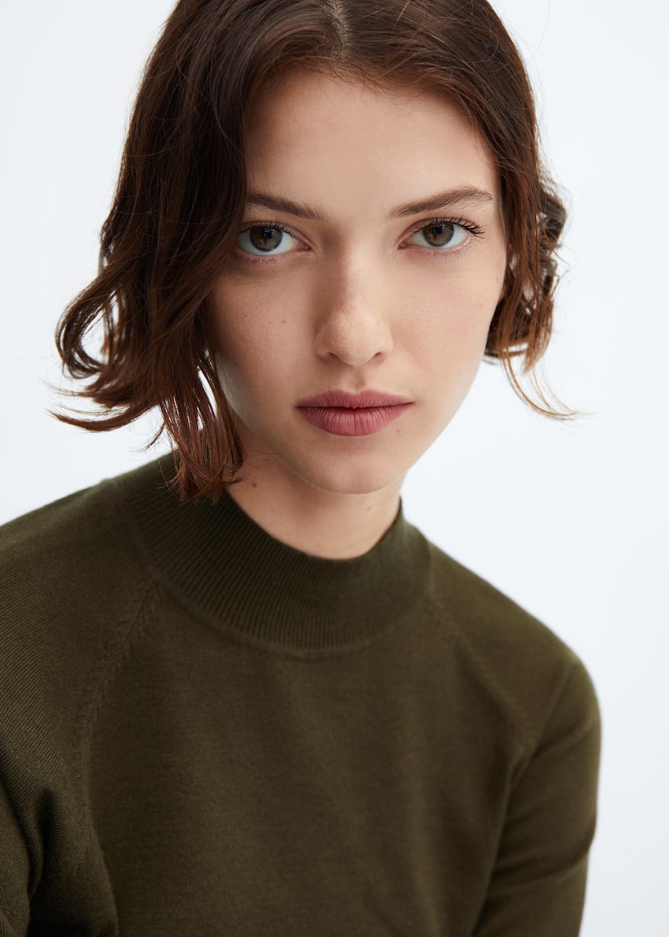 Crop sweater with perkins collar - Laurel Morgan