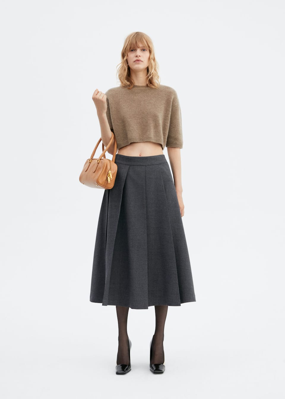 Cropped cashmere sweater - Laurel Morgan