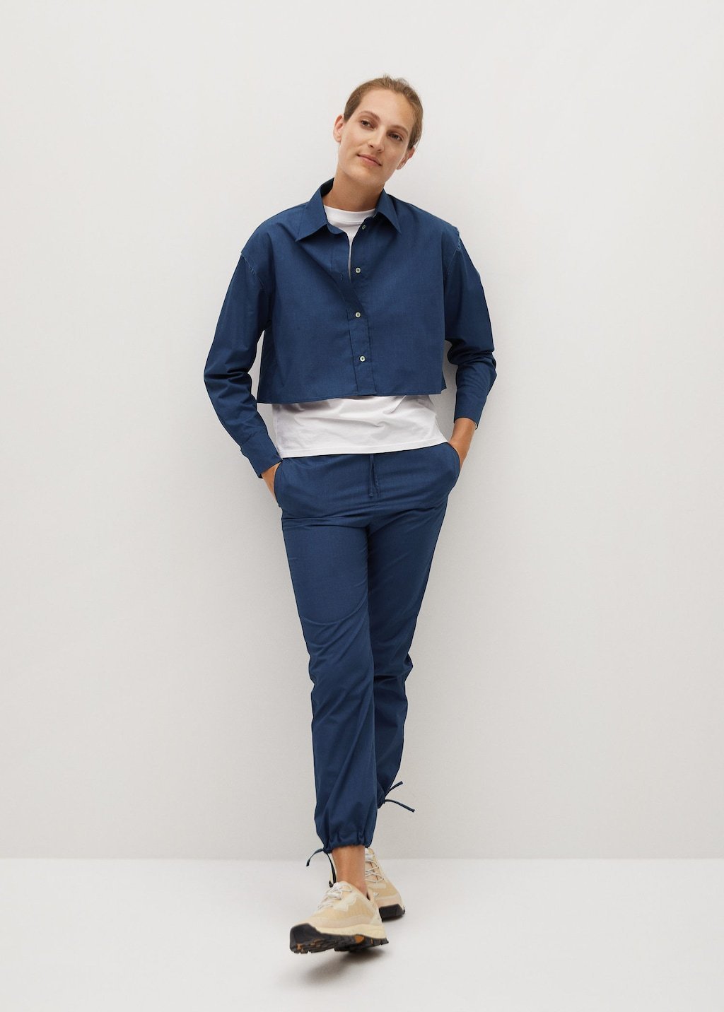 Cropped cotton shirt - Laurel Morgan