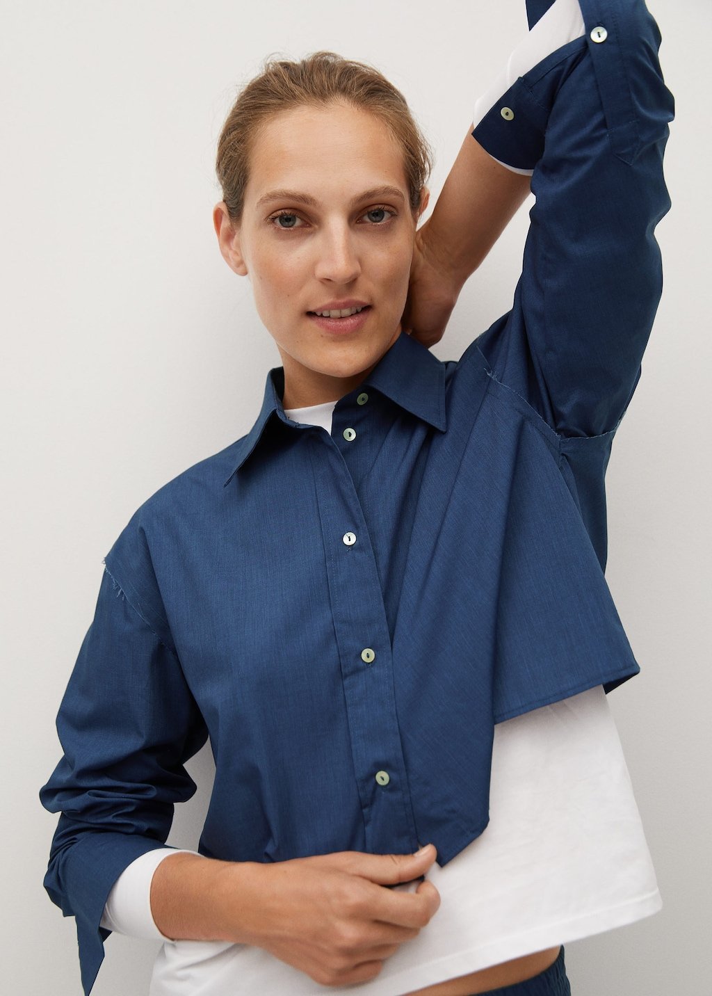 Cropped cotton shirt - Laurel Morgan