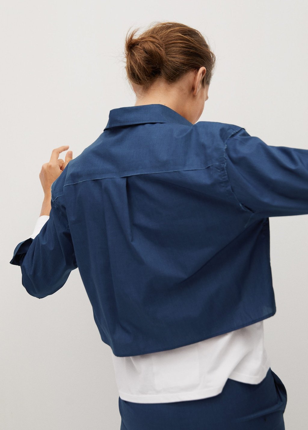 Cropped cotton shirt - Laurel Morgan