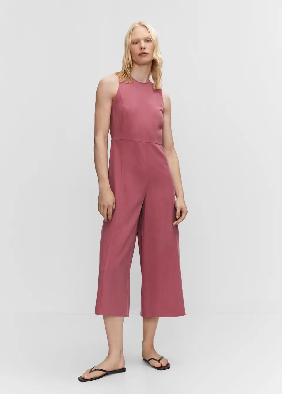 Cropped jumpsuit with straps - Laurel Morgan