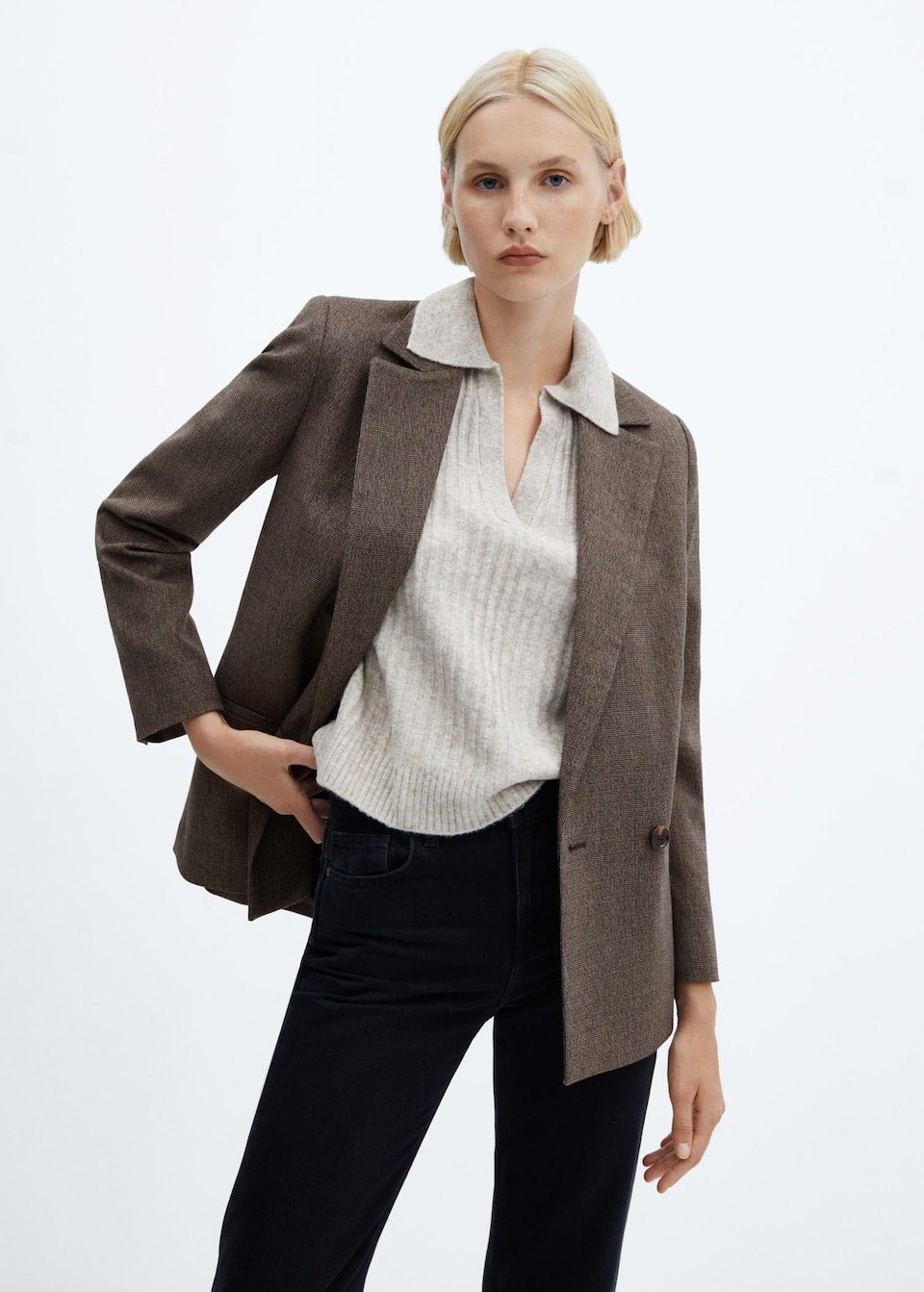 Cross button blazer - Laurel Morgan