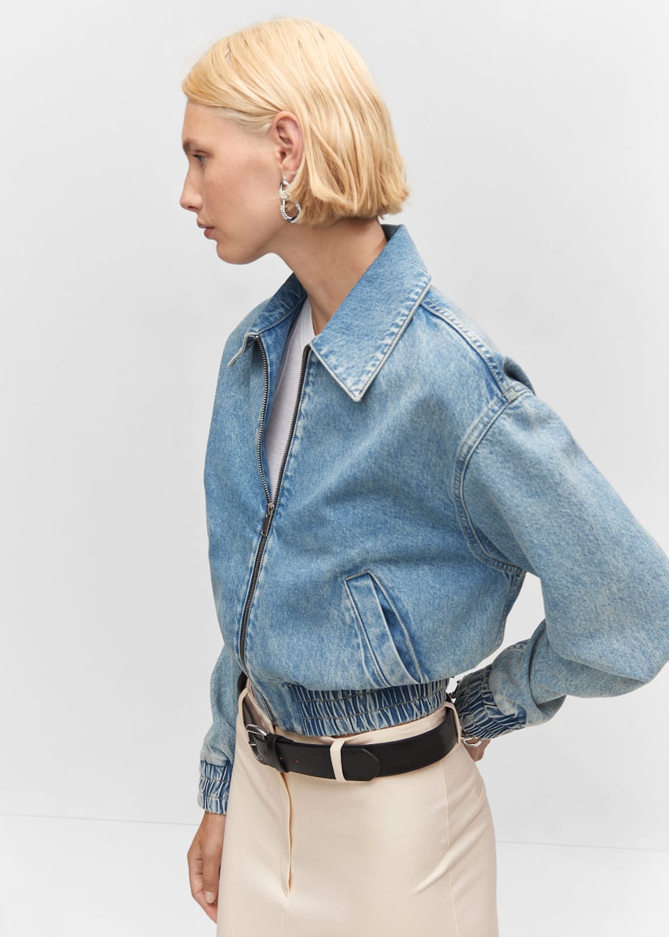 Denim bomber jacket - Laurel Morgan