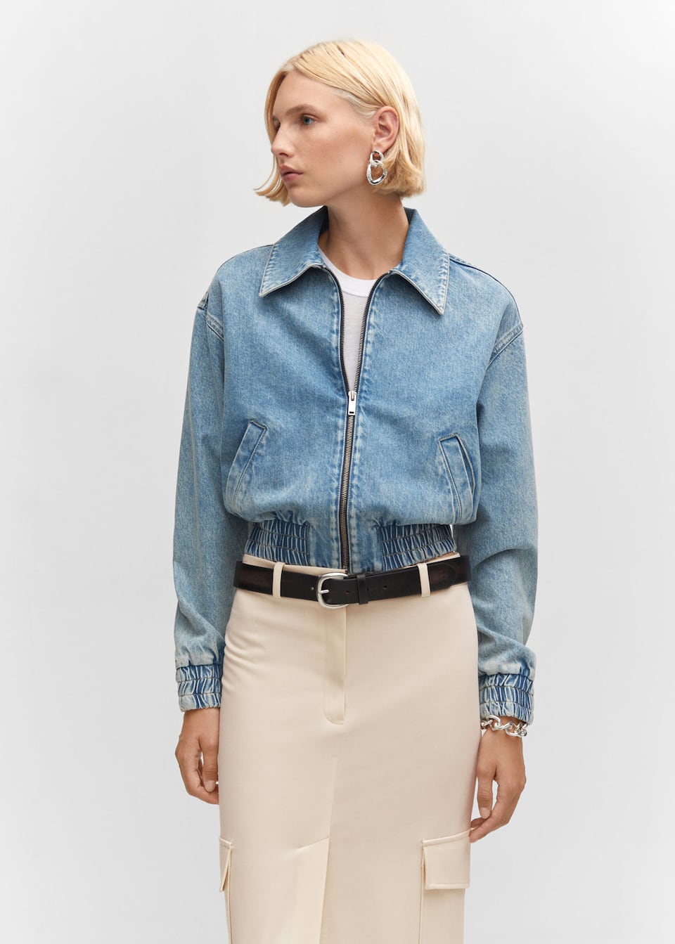 Denim bomber jacket - Laurel Morgan