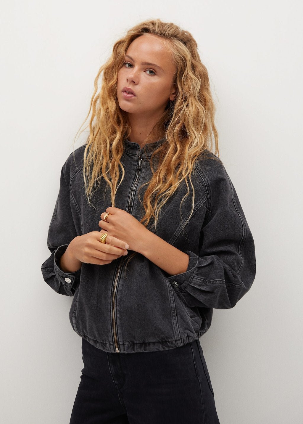 Denim bomber jacket - Laurel Morgan