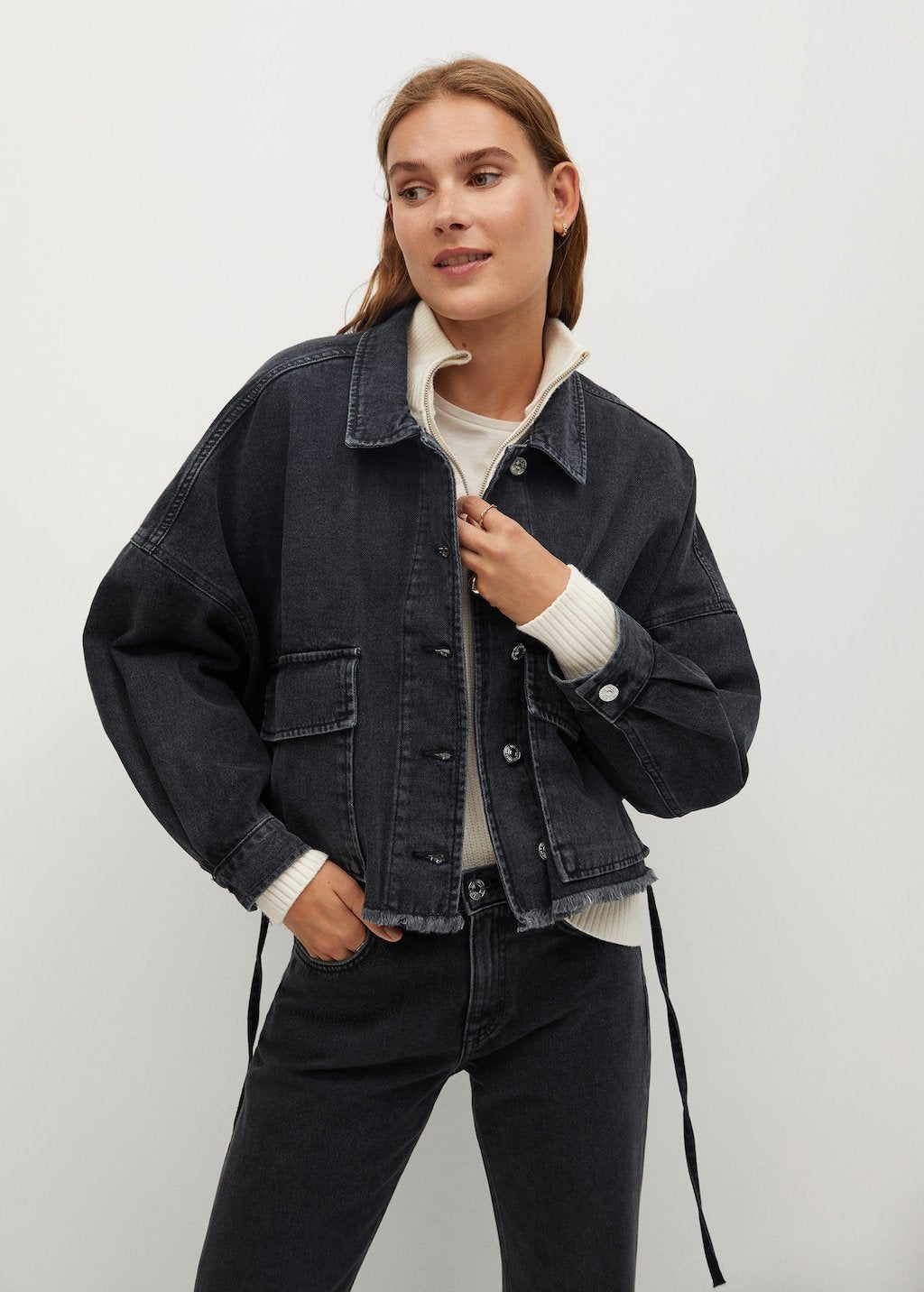 Denim bomber jacket - Laurel Morgan