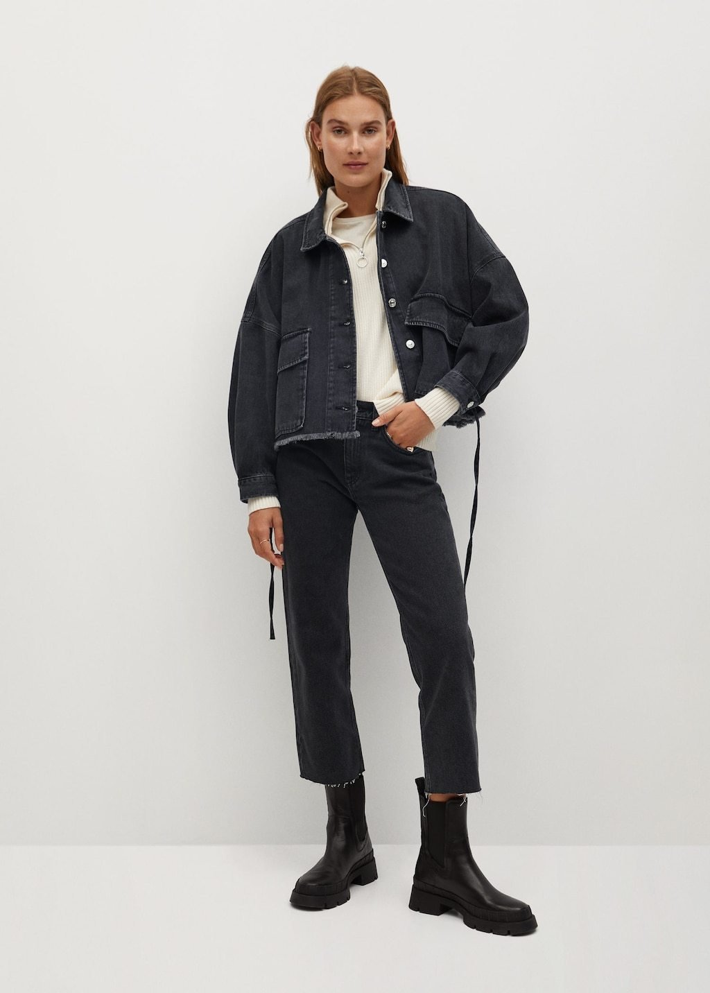 Denim bomber jacket - Laurel Morgan