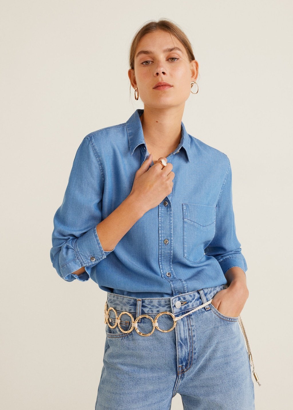 Denim style soft shirt - Laurel Morgan